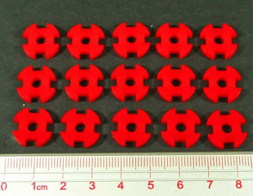 LAOTS391RED Net Hacker Tracking Game Tokens Red (15) Main Image