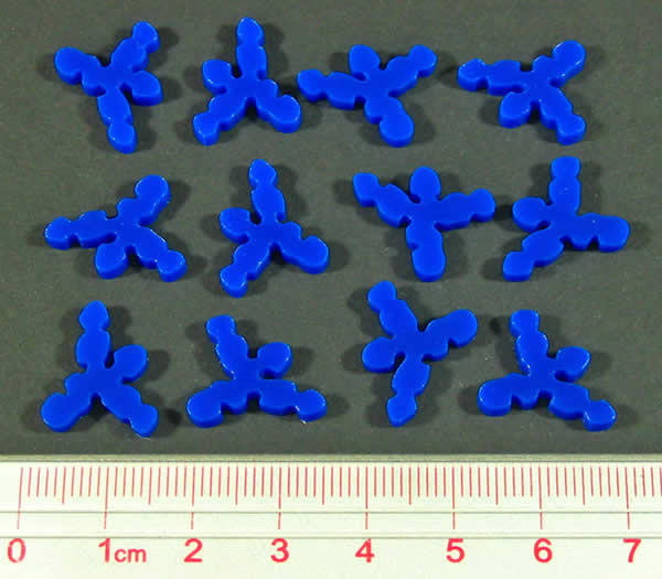 LAOTS528BLU Blue Bug Virus Tokens (12) Pandemic Litko Main Image