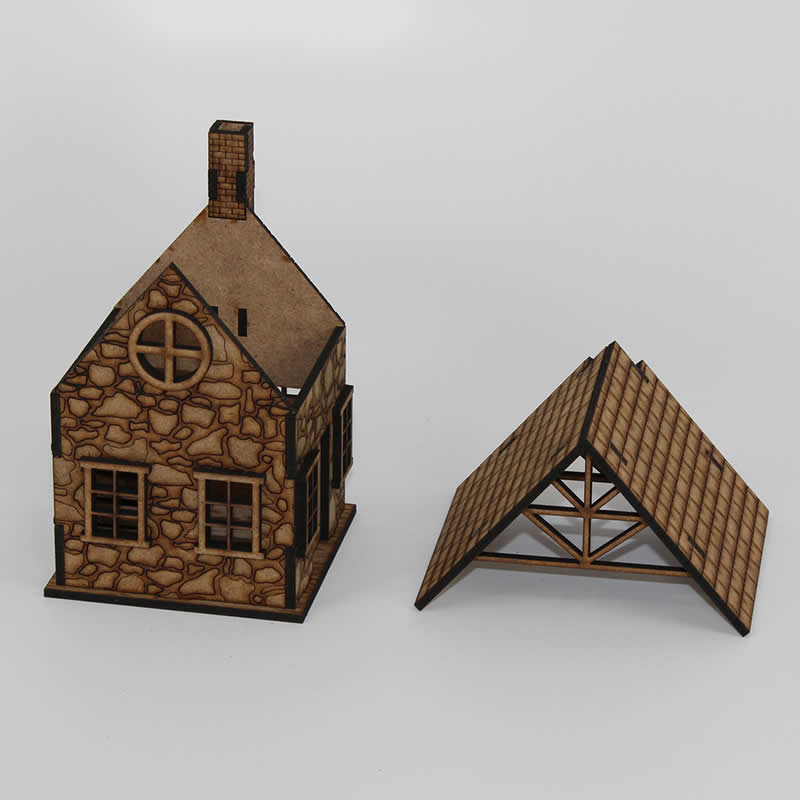 LCW1131 Primrose The Widows Cottage 28mm Scale Miniature Terrain 3rd Image