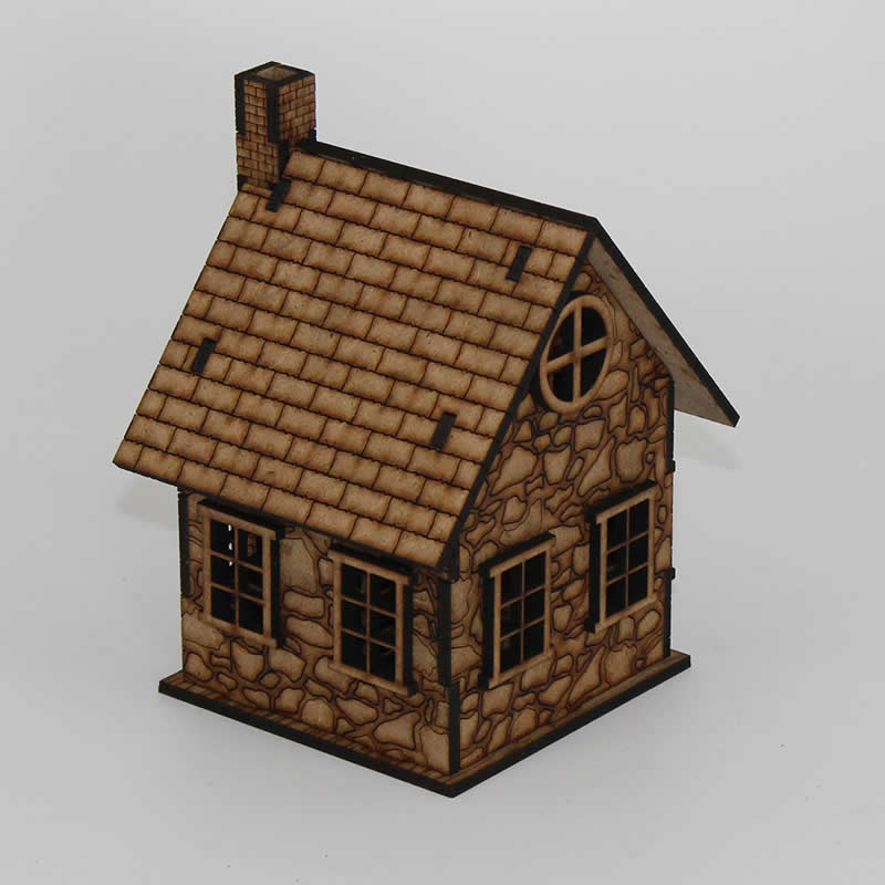 LCW1131 Primrose The Widows Cottage 28mm Scale Miniature Terrain 4th Image