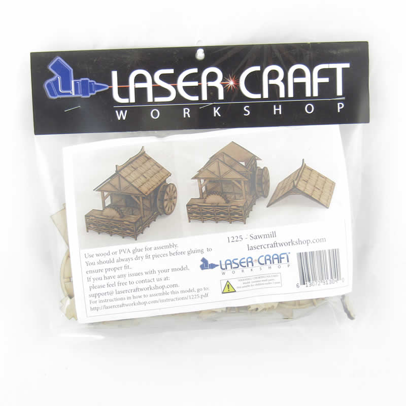 LCW1225 Jenash Saw Mill 28mm Scale Miniature Terrain Laser Craft Workshop 2nd Image