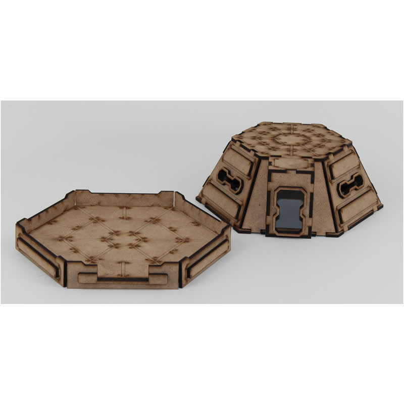 LCW1307 Pillbox Building 28mm Scale Miniature Terrain Laser Craft 3rd Image