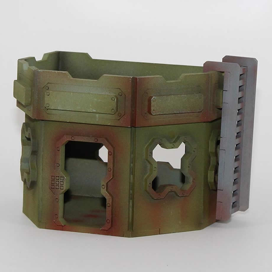 LCW1320 Hex Single Story Blockhouse 28mm Scale Miniature Terrain Laser Craft 4th Image