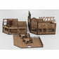 LCW2115 Old West Hotel 28mm Scale Miniature Terrain Building Laser Craft 4th Image