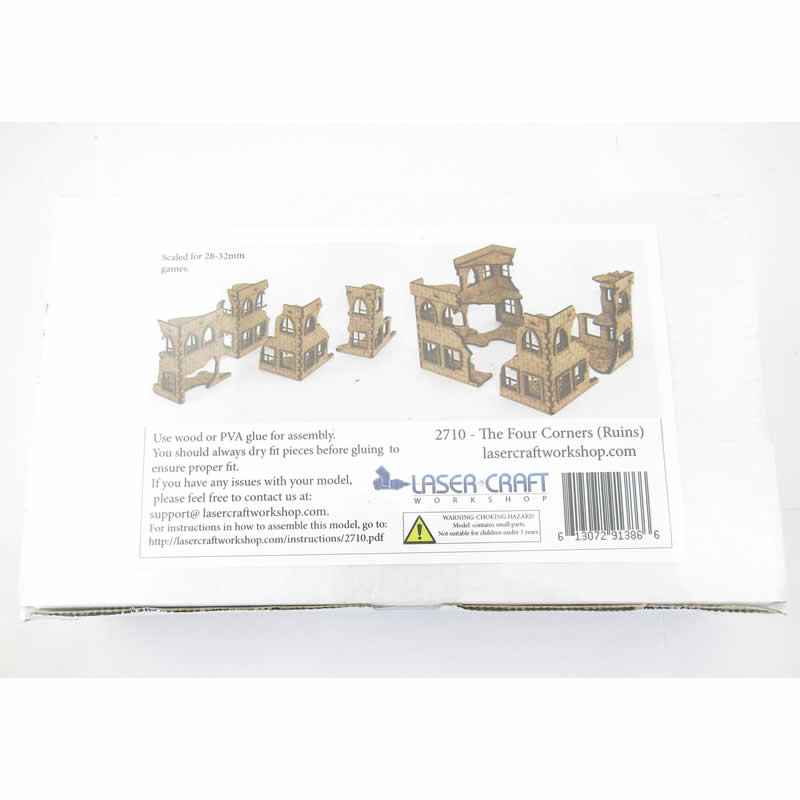 LCW2710 The Four Corners Ruin Building 28mm Scale Miniature Terrain 2nd Image