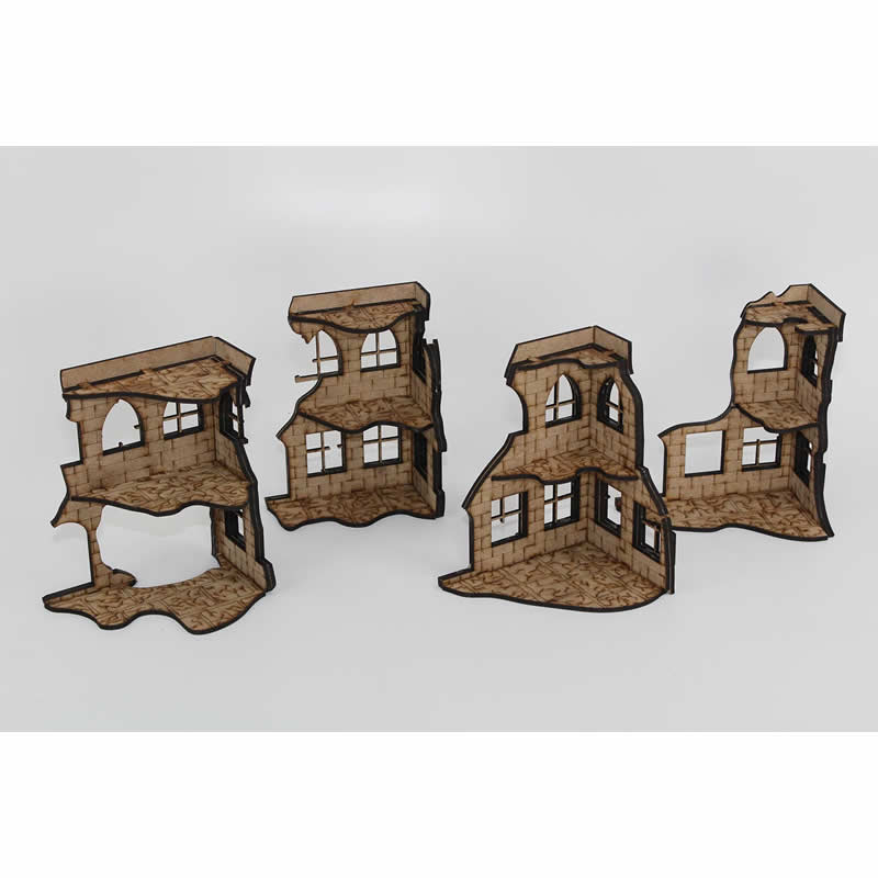 LCW2710 The Four Corners Ruin Building 28mm Scale Miniature Terrain 3rd Image