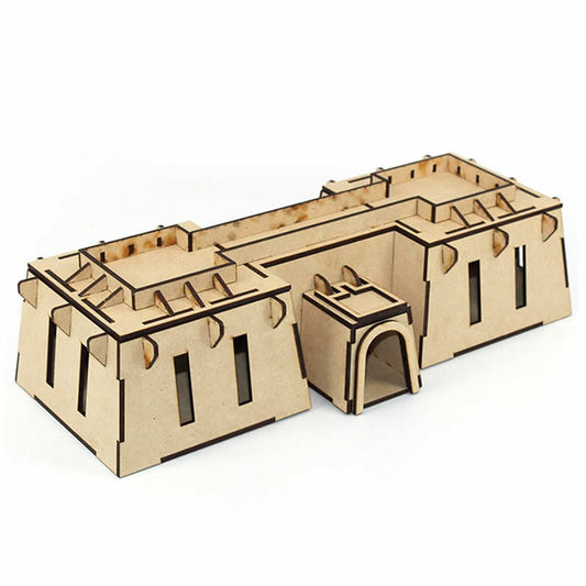 LCW8015 The Old Garrison Err Loq Building 28mm Scale Miniature Terrain Laser Craft Main Image