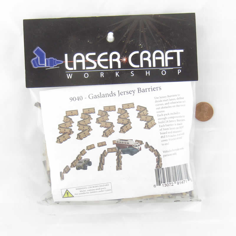 LCW9040 Gaslands Barricades 28mm Scale Miniature Terrain Laser Craft 2nd Image