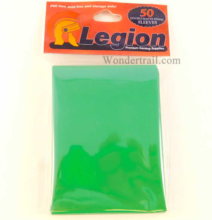 LGNGRNDMT Green Double Mat Card Deck Box (1) Legion Supplies Main Image