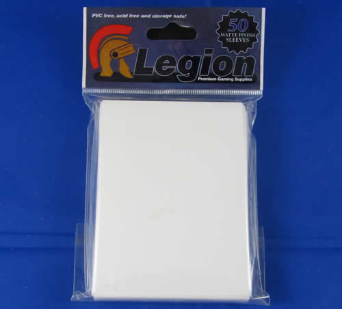 LGNWHIMAT Matte White Sleeeves (50) by Legion Supplies Main Image