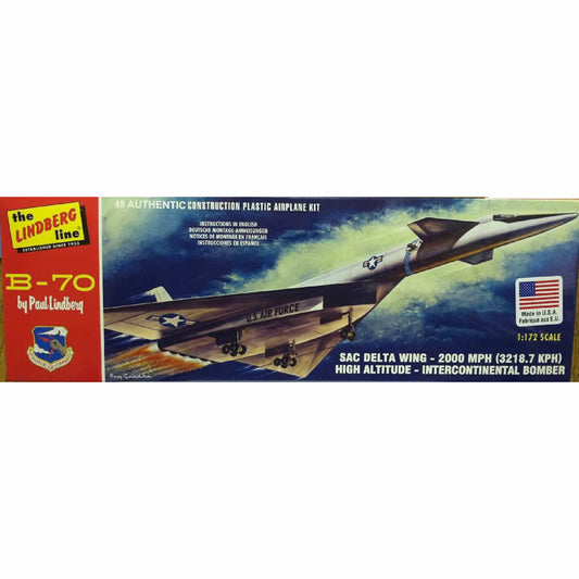 LIN413 B-70 Bomber 1/180 Scale Plastic Model Kit Lindberg Main Image