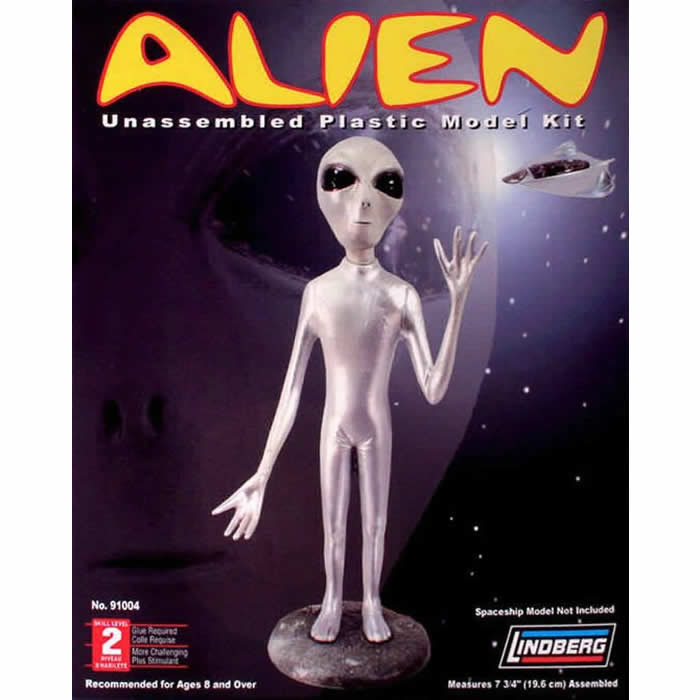 LIN91004 Friendly Alien Limited Edition Plastic Model Kit Lindberg Main Image