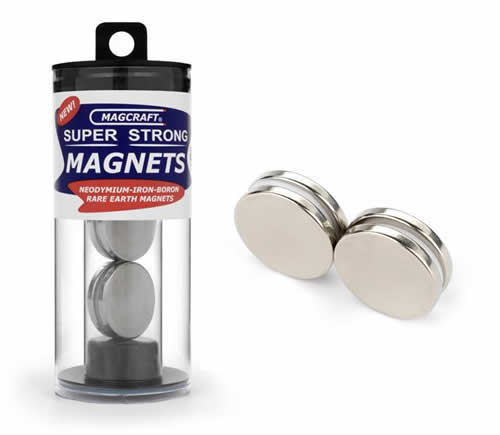 MACNSN0604 1.0 X .125 Rare Earth Disc Magnets 4 Count by Magcraft Main Image