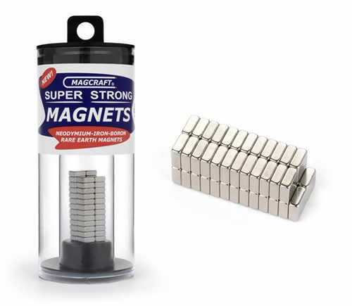 MACNSN0610 .250X.100 Rare Earth Block Magnets 50 Count by Magcraft Main Image