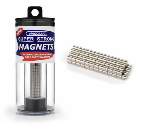 MACNSN0658 Rare Earth Magnet Rods 0.125 in. Diameter 100-Count Main Image