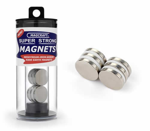 MACNSN0703 Rare Earth Magnet Disc 0.75 in. Diameter x 0.125 in. (6) Main Image