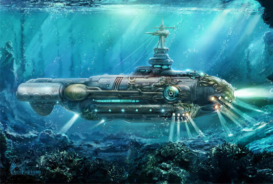 MCAX20002 Submarine Game Mat Micro Art Studios Main Image
