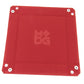 MET531 Red Velvet Folding Dice Tray 10 x 10 inch Metallic Dice Games 2nd Image