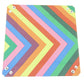 MET534 Rainbow Velvet Folding Dice Tray 10in x 10in Metallic Dice Games 2nd Image