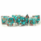 MET690 Teal Pearl Dice with Copper Numbers Resin 16mm (5/8in) 7 Dice Set 2nd Image
