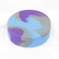 MET924 Purple Gray Light Blue Silicone Round Dice Case Holds 7 Dice 4th Image