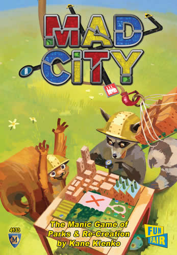 MFG4133 Mad City Board Game Mayfair Games Main Image