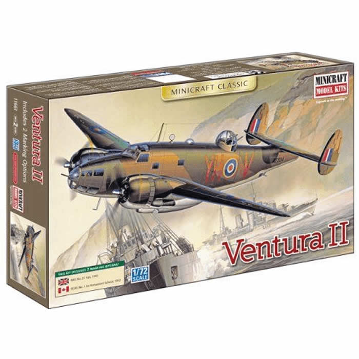 MIC11661 Ventura II 1/72 Scale Plastic Model Kit Minicraft Main Image