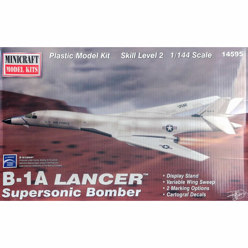 MIC14595 B-1A Bomber 1/144 Scale Plastic Model Kit Minicraft Main Image