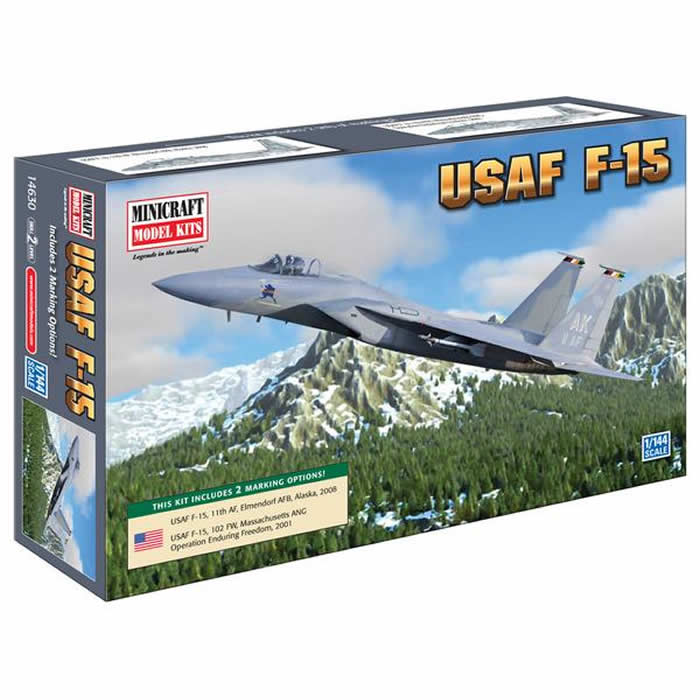 MIC14630 F-15 1/144 Scale Plastic Model Kit Minicraft Main Image