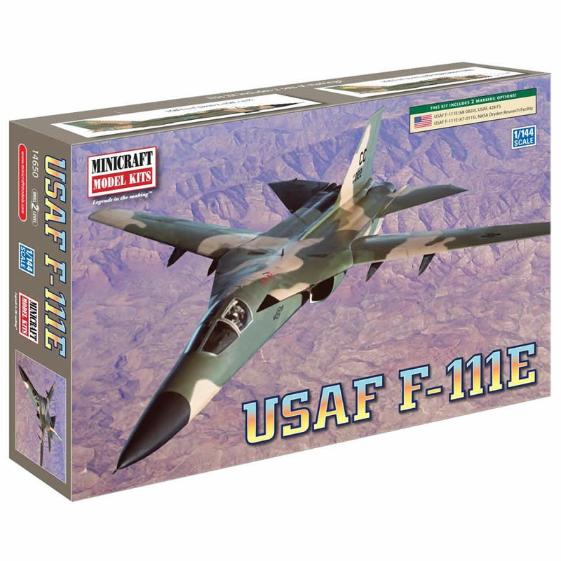 MIC14650 F-111 1/144 Scale Plastic Model Kit Minicraft Main Image