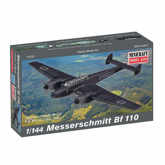 MIC14720 Messerschmitt BF110 144 Scale Plastic Model Kit Minicraft Main Image