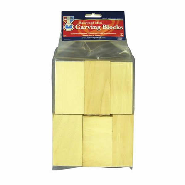 MID0021 Mini Carving Blocks Variety Pack Of Basswood Main Image