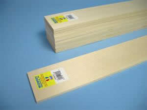 MID4406BD 1/4 x 4 x 24 Basswood Sheets (5) by Midwest Products Main Image
