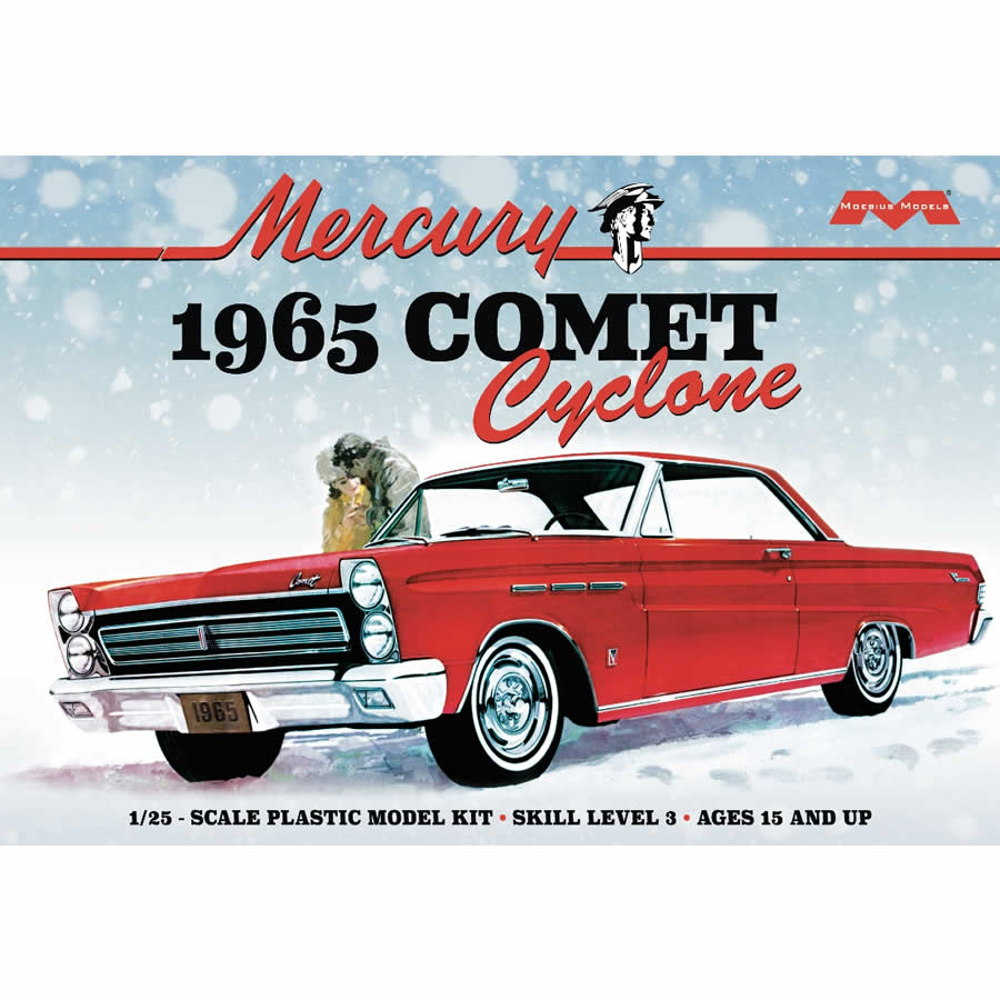 MOE1210 1965 Mercury Comet Cyclone 1/25 Scale Plastic Model Kit Mobius Main Image