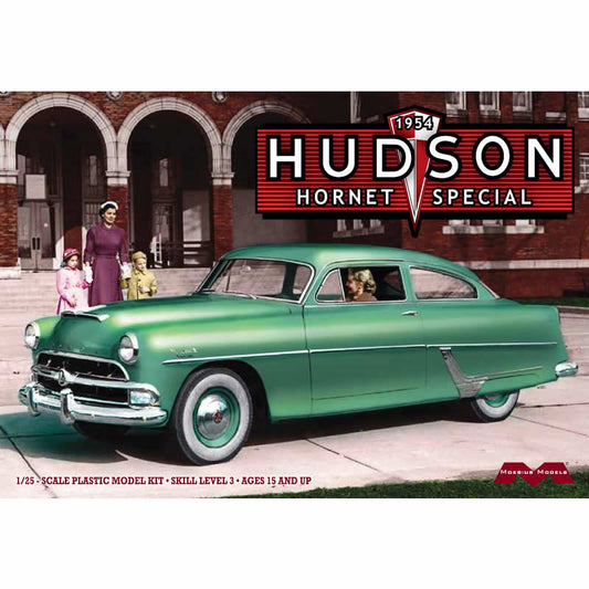 MOE1214 1954 Hudson Hornet Special 1/25 Scale Plastic Model Kit Moebius Main Image