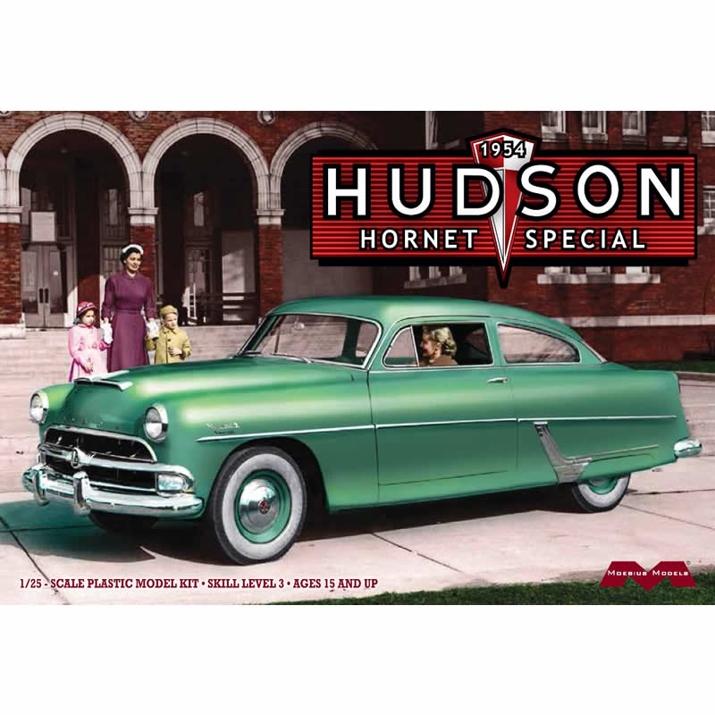 MOE1214 1954 Hudson Hornet Special 1/25 Scale Plastic Model Kit Moebius Main Image