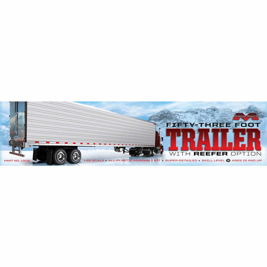 MOE1302 53ft Trailer with Reefer 1/25 Plastic Model Kit Moebius Main Image