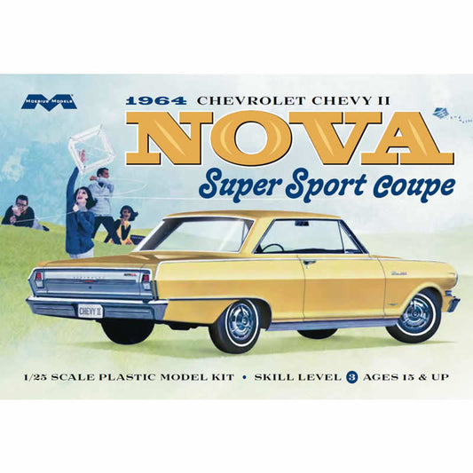 MOE2320 1964 Chevy Nova Super Sport Coupe 1/25 Scale Plastic Model Kit Main Image