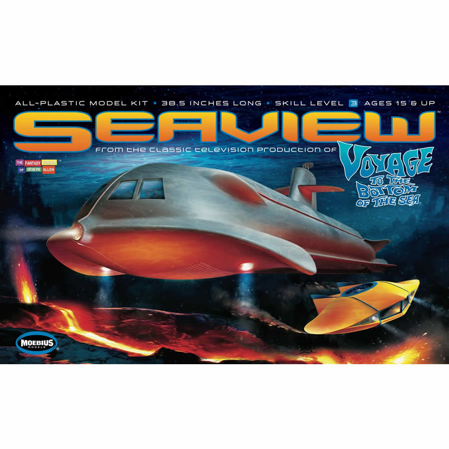 MOE707 Seaview Submarine 38.5 Inch 4 Window Plastic Model Kit Moebius Main Image