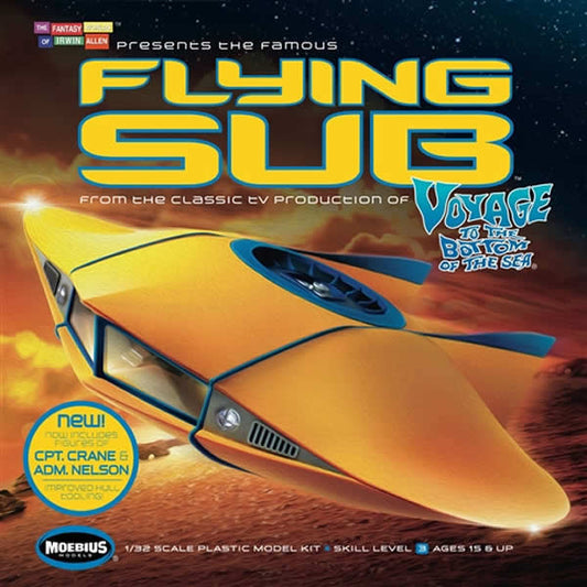 MOE817 Flying Sub Voyage To The Bottom Of The Sea 1/32 Scale Plastic Model Kit Main Image