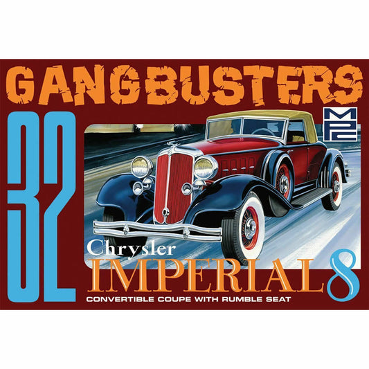 MPC92612 Gangbusters 1932 Chrysler Imperial 1/25 Scale Plastic Model Kit Main Image