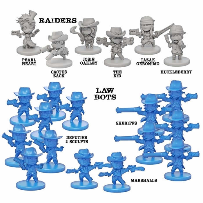 NJD020100 Rail Raiders Infinite Western Miniatures Board Game 3rd Image