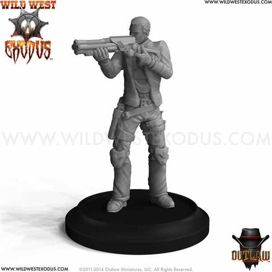 OLM054001 Bandit with Heavy Weapon Shotgun Miniature Outlaw Main Image