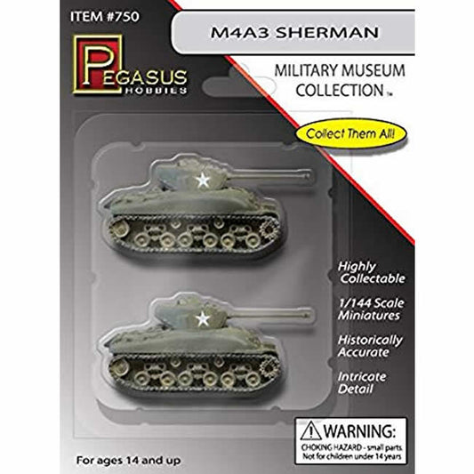 PEG0750 M4A3 1/144 Scale Sherman Tank Miniature Pegasus Main Image