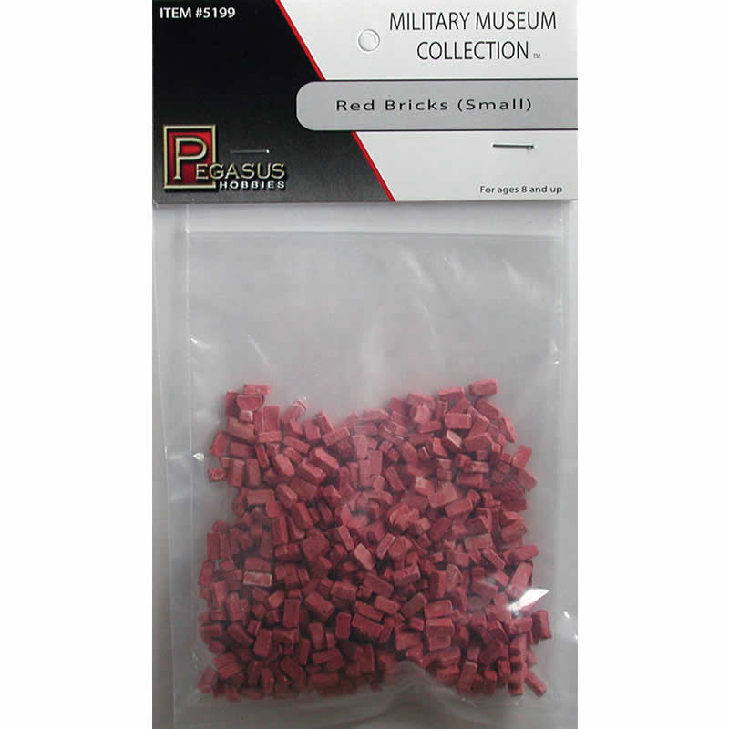 PEG5199 Small Red Bricks 28mm Miniature Terrain Pegasus Hobbies Main Image