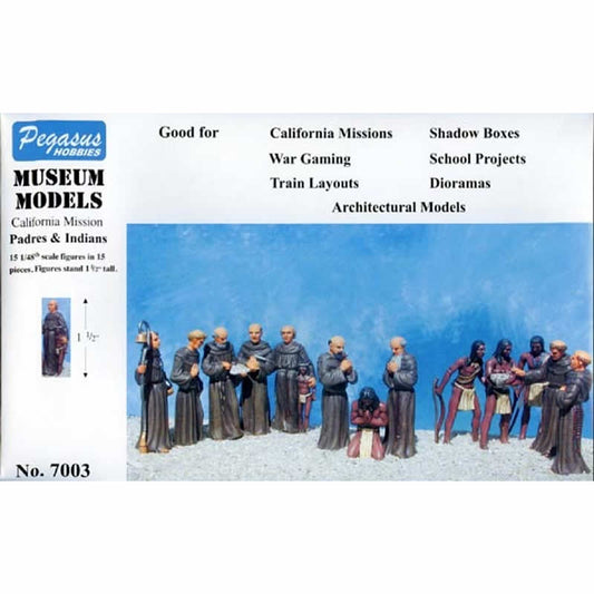 PEG7003 California Mission Padres and Indians 1/48 Scale Plastic Model Kit Main Image