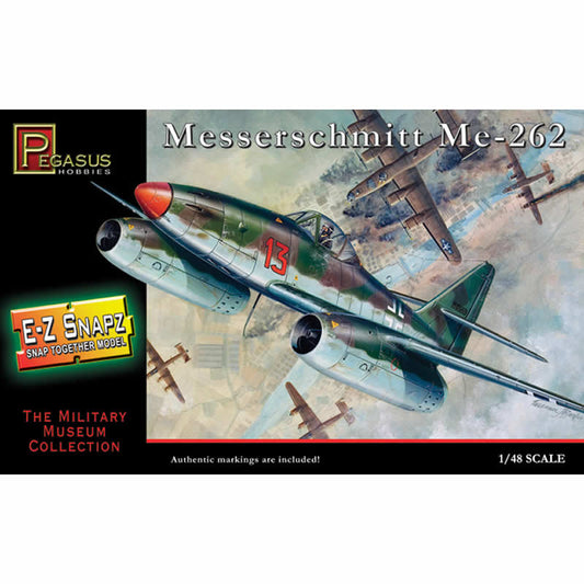 PEG8415 Messerschmitt ME-262 1/48 Scale Plastic Model Kit Pegasus Hobbies Main Image