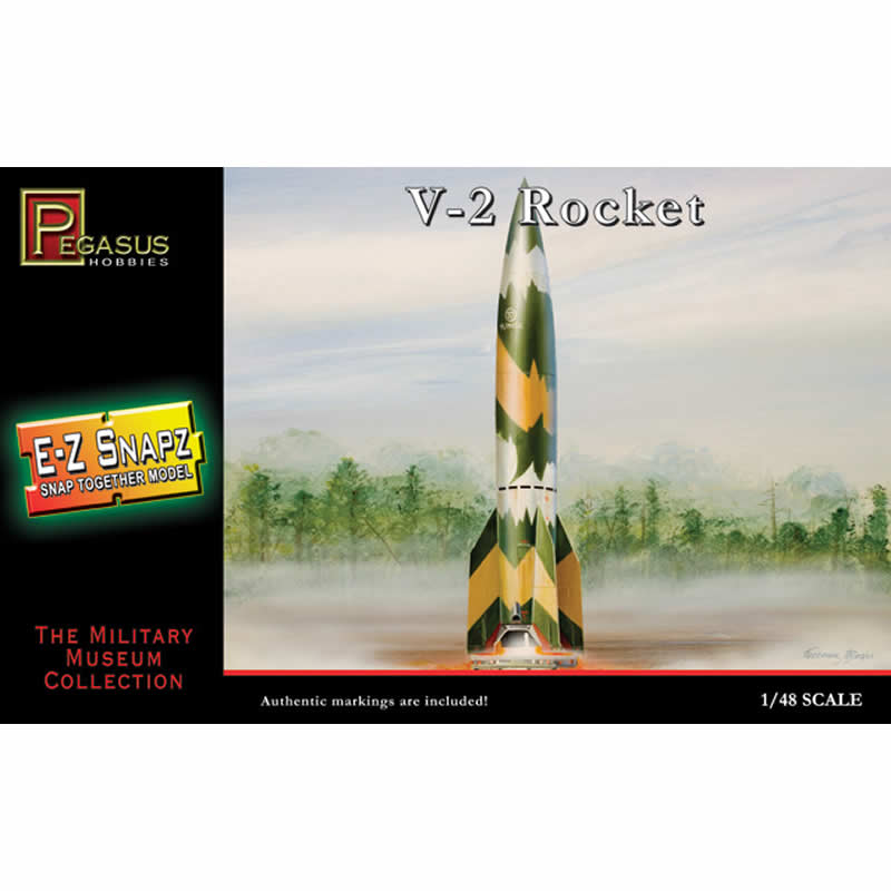 PEG8416 V-2 Rocket 1/48 Scale Plastic Model Kit Pegasus Hobbies Main Image