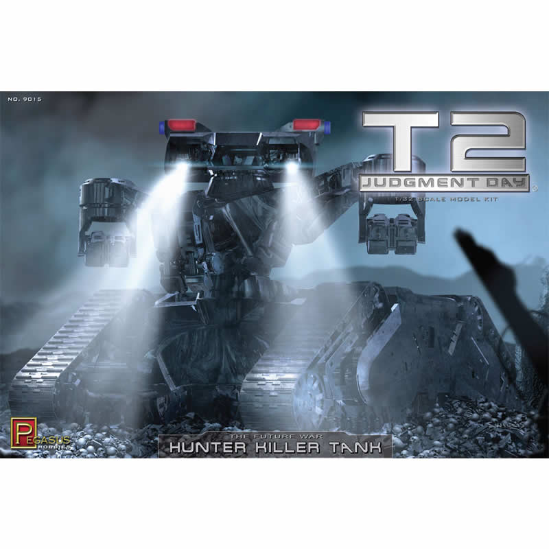 PEG9015 Terminator T2 Hunter Killer Tank 1/32 Scale Plastic Model Kit Pegasus Main Image