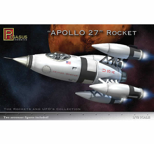 PEG9101 Apollo 27 Rocket 1/72 Scale Plastic Model Kit Pegasus Hobbies Main Image